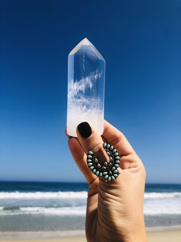 Clear Quartz crystal point
